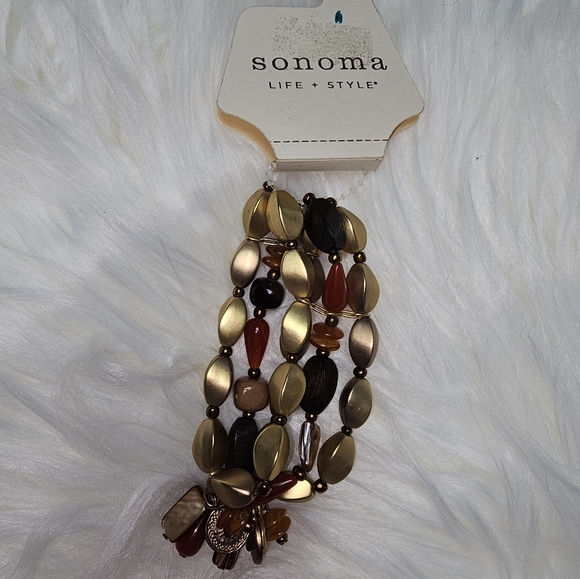 Sonoma Gold and Brown Artisanal Bracelet - Picture 1 of 3